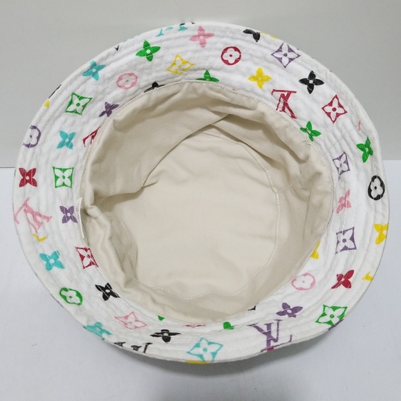 rainbow louis vuitton bucket hat
